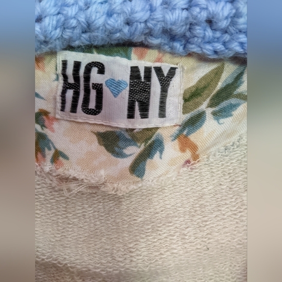 Vintage 90’s HGNY Crocheted Applique Floral Vest - Picture 4 of 5